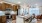 pendant lights over kitchen island in senior luxury apartments