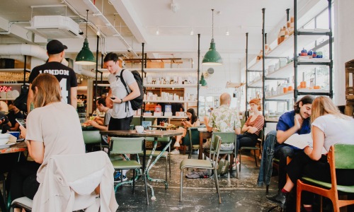 people eating in restaurant